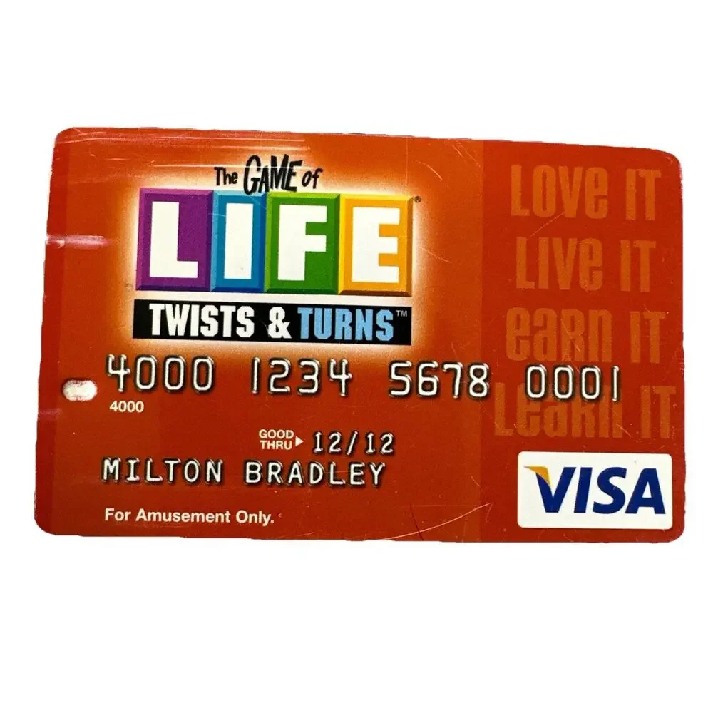 2007 The Game of Life Twists and Turns VISA Cards Green Yellow Orange Lot of 3 - Picture 7 of 9